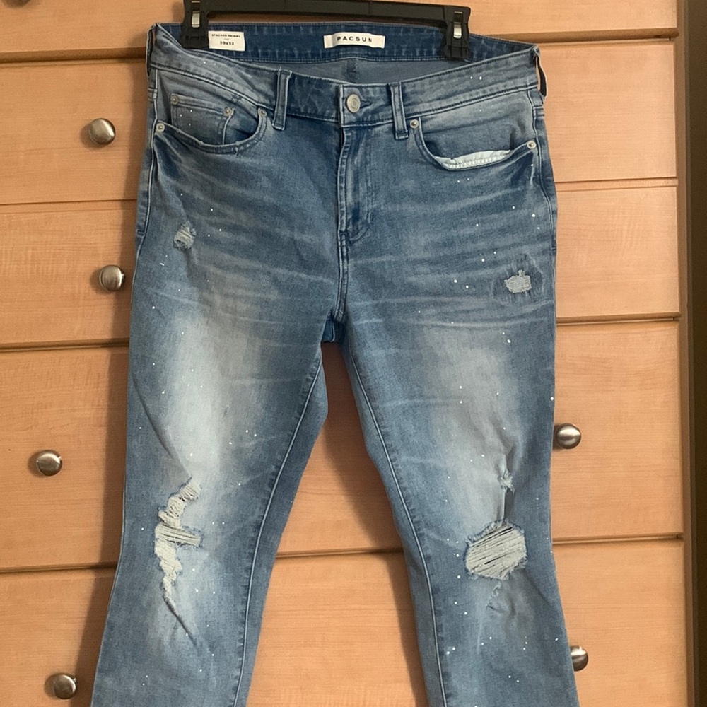 PacSun Mens blue ripped jeans